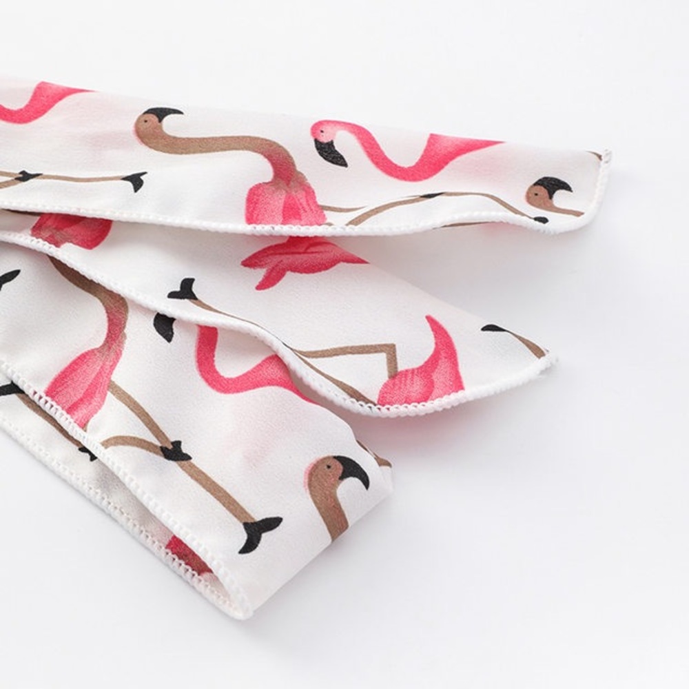 Flamingo headband head wraps- white - Picture 3 of 6